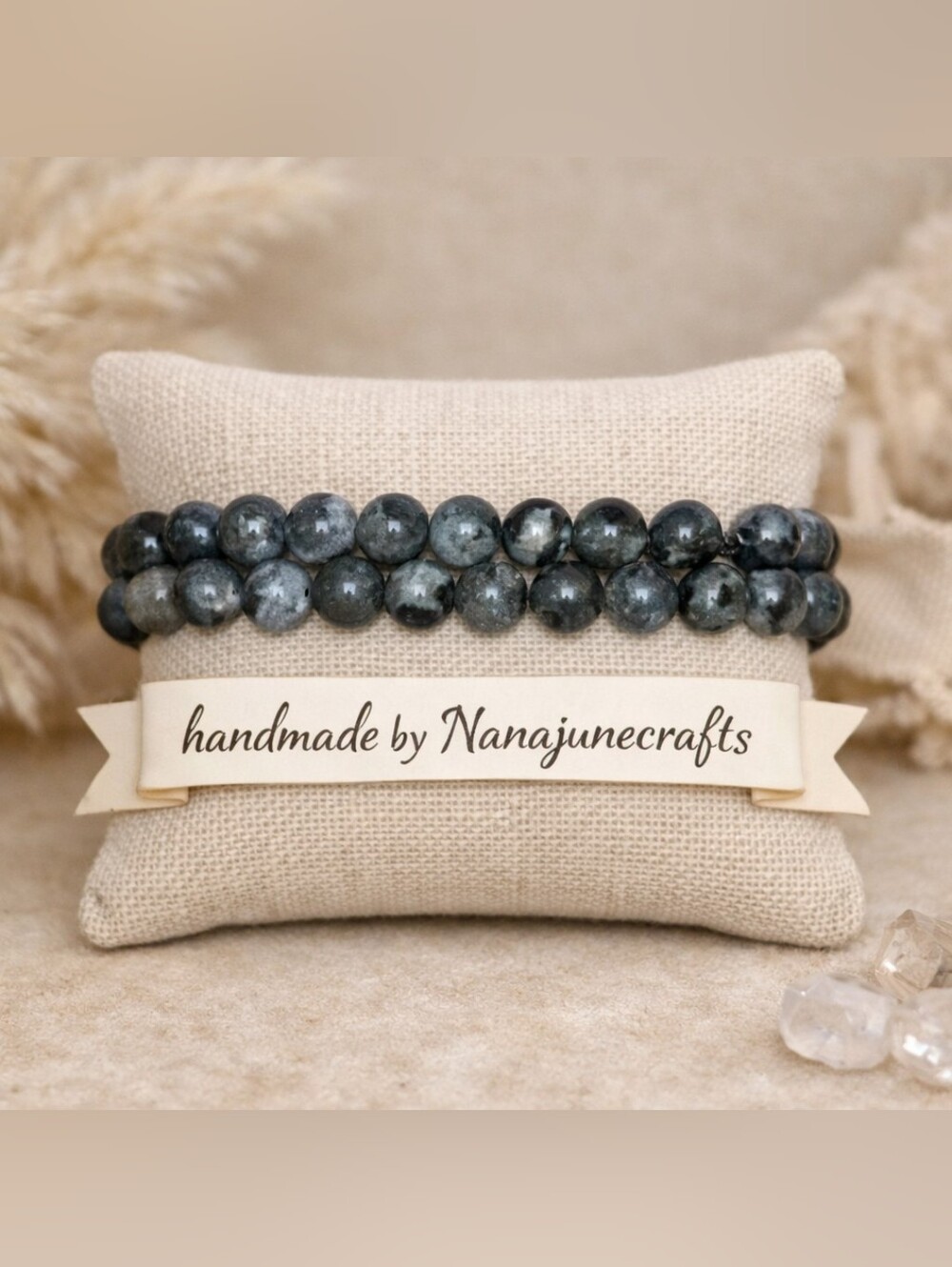 Handmade Map Jasper Beaded Bracelet | Natural Stone | Grounding Energy 330